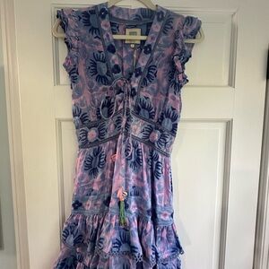 NWT Alicia Bell Purple Farrah Mini Dress Size S